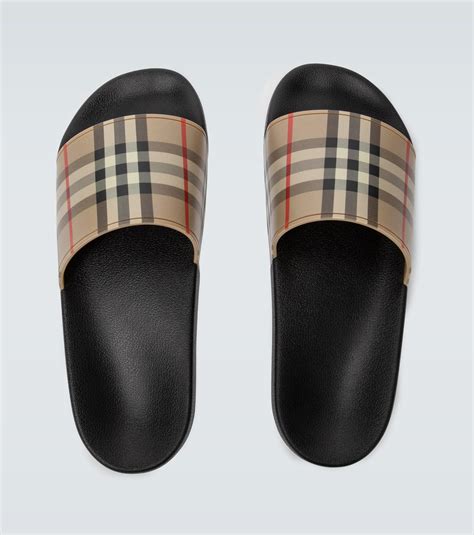 rubber burberry slides men|burberry lace up shoe men.